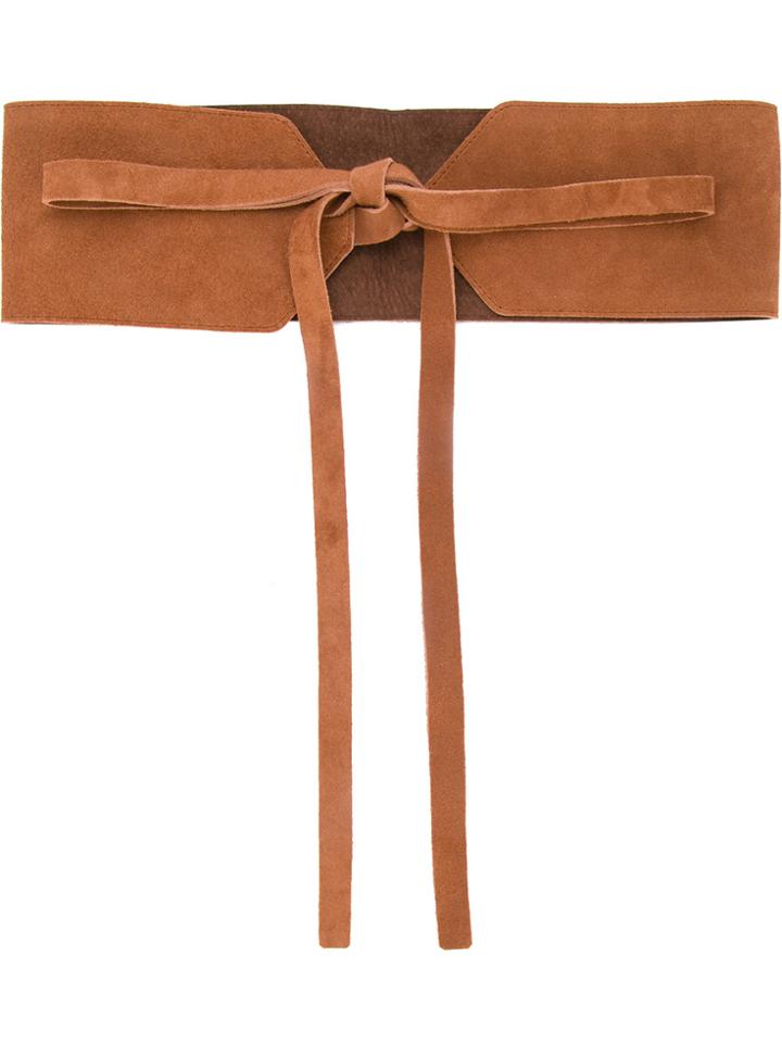 Estnation Large Lace-up Belt - Brown