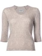 Lainey Keogh Crushed Effect Jumper - Nude & Neutrals