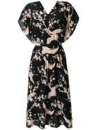 No21 Bird Print Tea Dress - Black