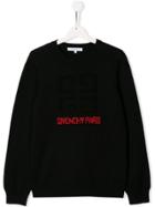 Givenchy Kids Embroidered Logo Jumper - Black