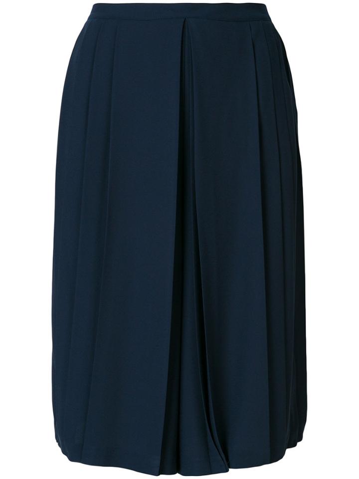 Tory Burch Pleated Midi Culottes - Blue
