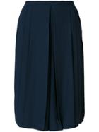 Tory Burch Pleated Midi Culottes - Blue