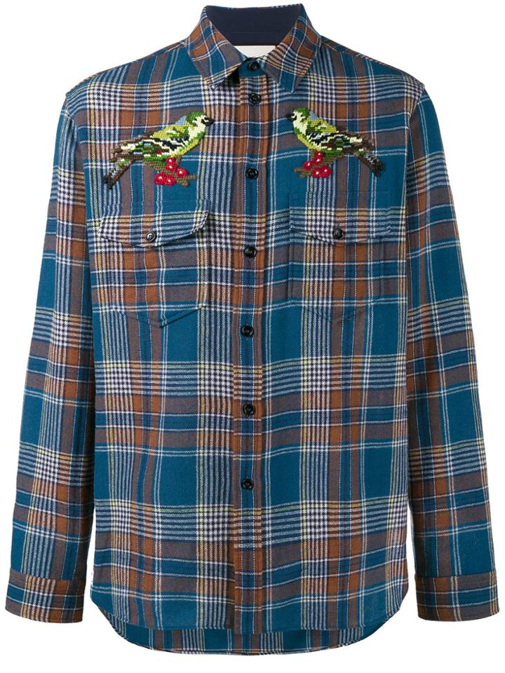 Gucci Needlepoint Plaid Shirt - Multicolour