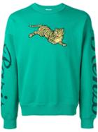 Kenzo Flying Tiger Embroidered Sweatshirt - Green