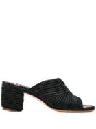 Carrie Forbes Rama Heeled Sandals - Black