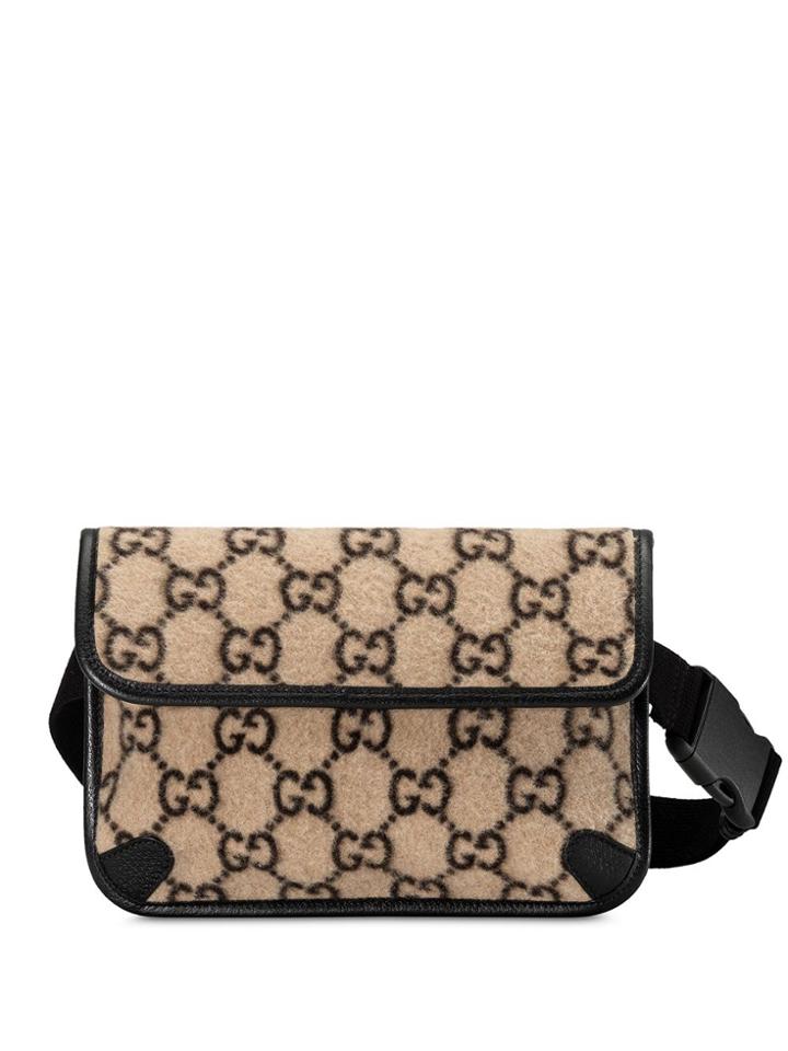 Gucci Gg Wool Belt Bag - Neutrals