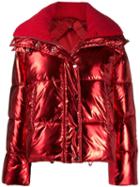 P.a.r.o.s.h. High-shine Puffer Jacket - Red