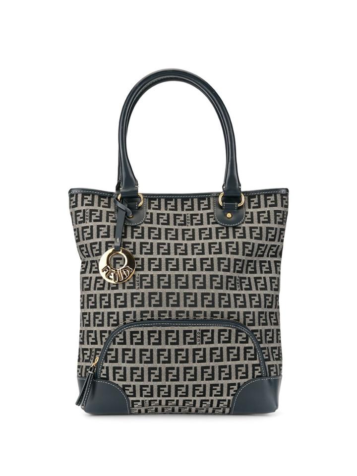 Fendi Pre-owned Zucca Pattern Handbag - Blue