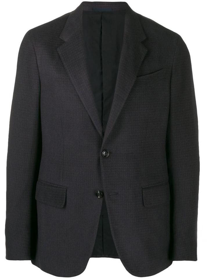 Ermenegildo Zegna Houndstooth Single-breasted Blazer - Blue