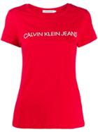Calvin Klein Jeans Printed Logo T-shirt - Red