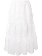 See By Chloé A-line Midi Skirt - White