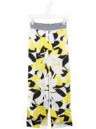 Loredana - Teen Printed Wide Leg Trousers - Kids - Polyester - 14 Yrs, White