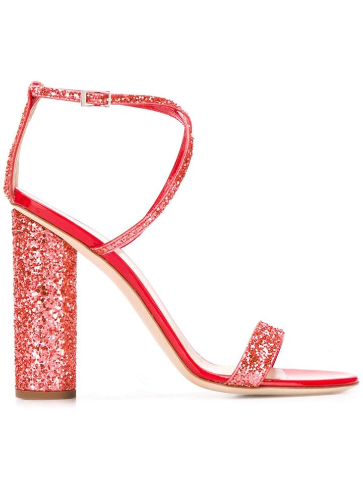 Giuseppe Zanotti Design Glitter Detail Sandals - Orange