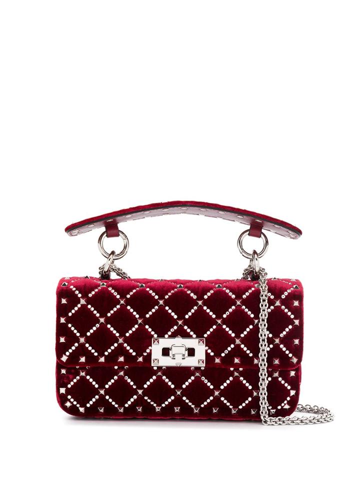 Valentino Valentino Garavani Rockstud Spike. It Shoulder Bag - Red