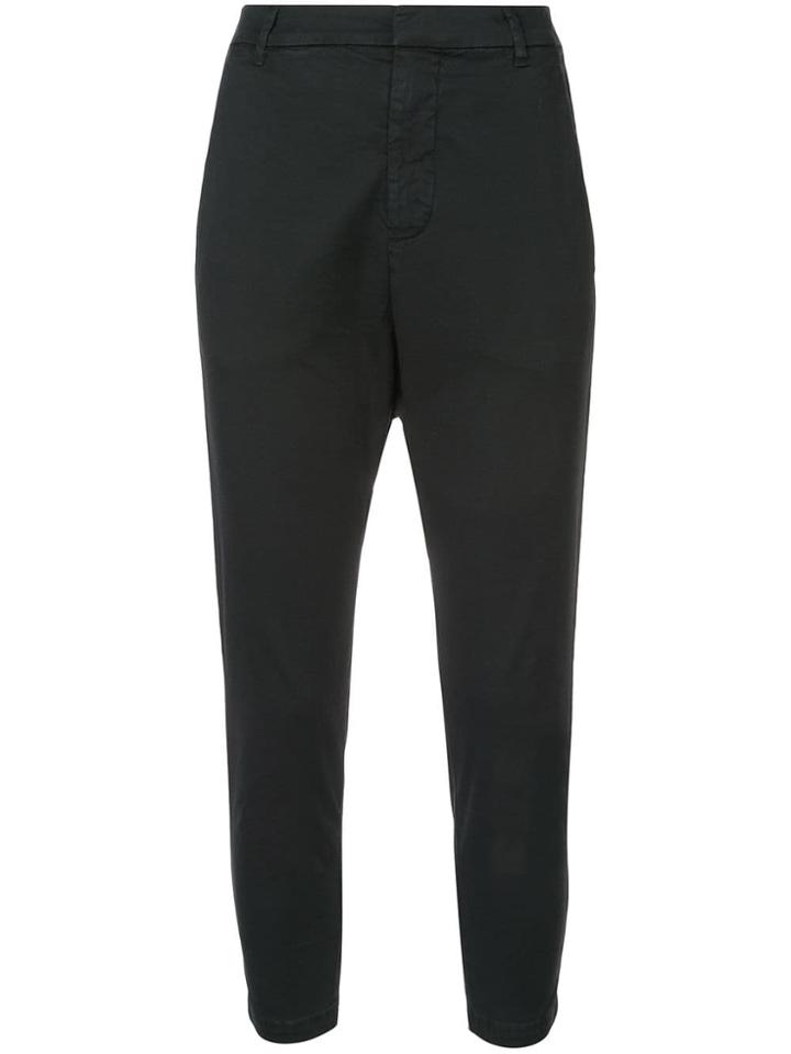 Nili Lotan Side Stripe Cropped Trousers - Blue