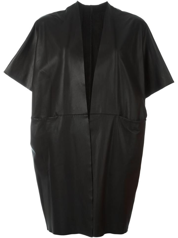 Salvatore Santoro Shortsleeved Leather Coat