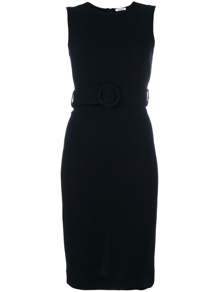 P.a.r.o.s.h. Tubular Belted Dress - Black