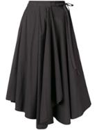 Lemaire Asymmetric Napkin Skirt - Grey