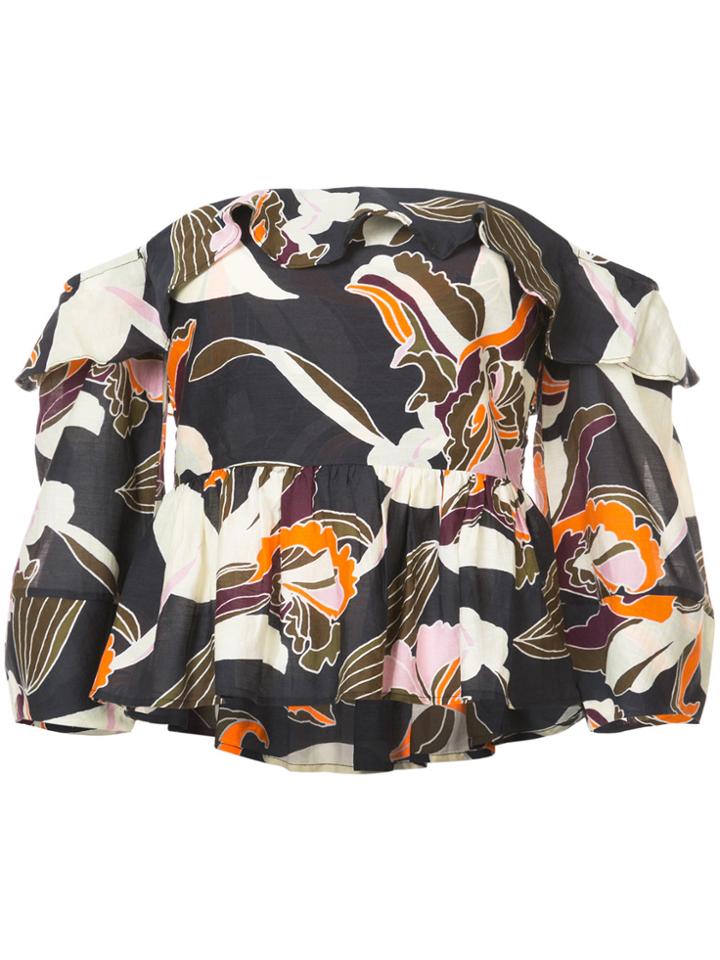 Egrey Rear Button Blouse - Black