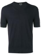 Tom Ford Short-sleeve Fitted Sweater - Blue