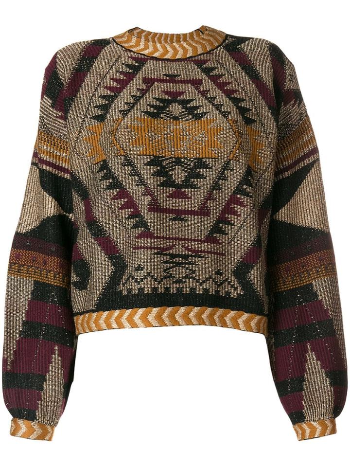 Etro Geometric Print Jumper - Brown