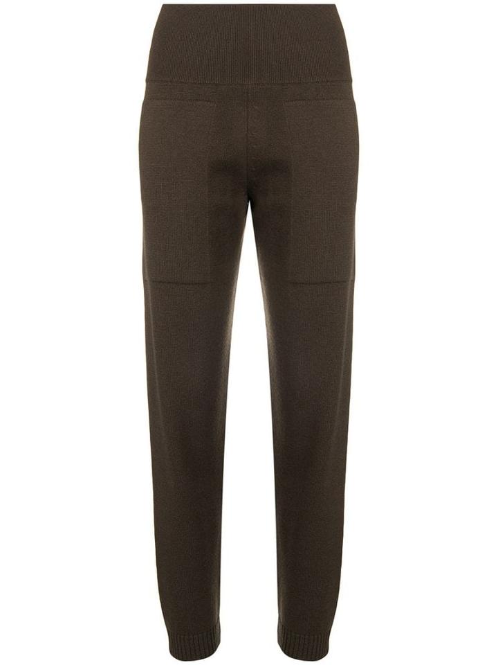 Hermès Pre-owned Knitted Trousers - Brown