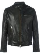 Dondup Zipped Jacket, Men's, Size: 50, Black, Lamb Skin/polyester