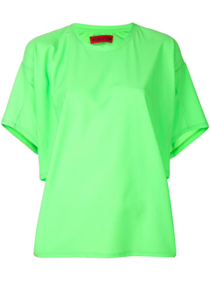 Wendy Jim Loose Fit Logo T-shirt - Green