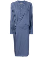 Lemaire Twisted Shift Dress - Blue