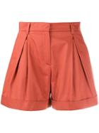 L'autre Chose Short Pleated Shorts - Brown