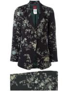 Kenzo Vintage Flower Print Trouser Suit - Blue
