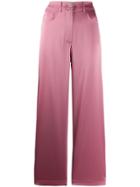 Nanushka Marfa Satin-crepe Trousers - Pink