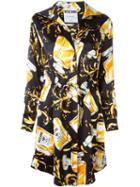 Moschino Perfume Print Shirt Dress