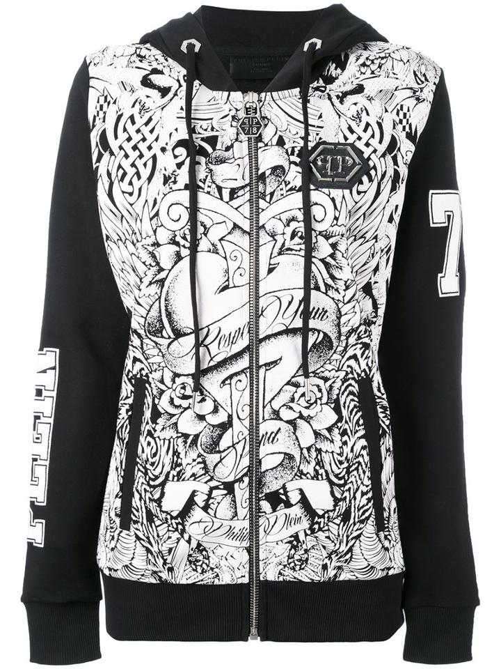 Philipp Plein - Plum Hoodie - Men - Cotton/polyester/polyurethane - S, Black, Cotton/polyester/polyurethane