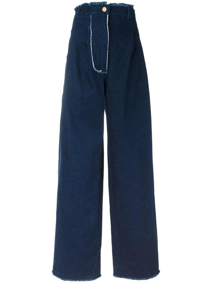 Natasha Zinko High-rise Wide-legged Jeans - Blue