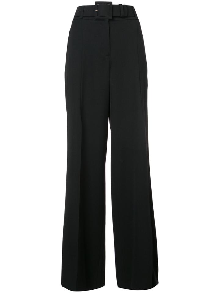 Estnation High Rise Cropped Trousers - Grey