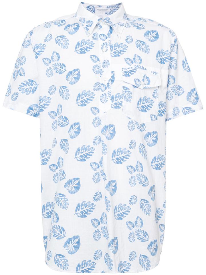 Engineered Garments Leaf Print Shirt - Blue