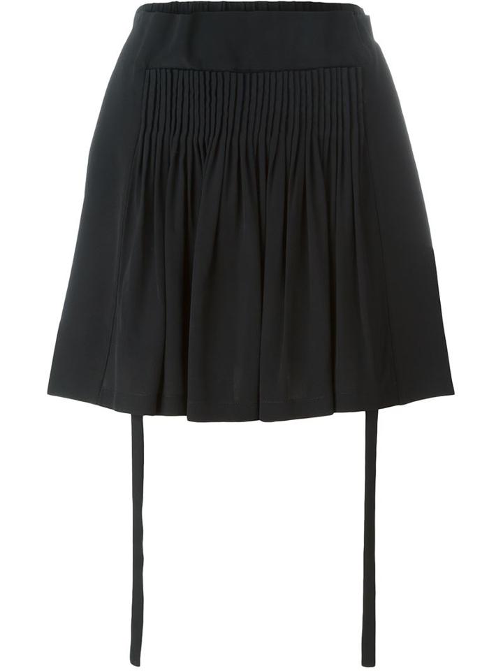 No21 Ruched Panel Pleated Detail Short Shorts