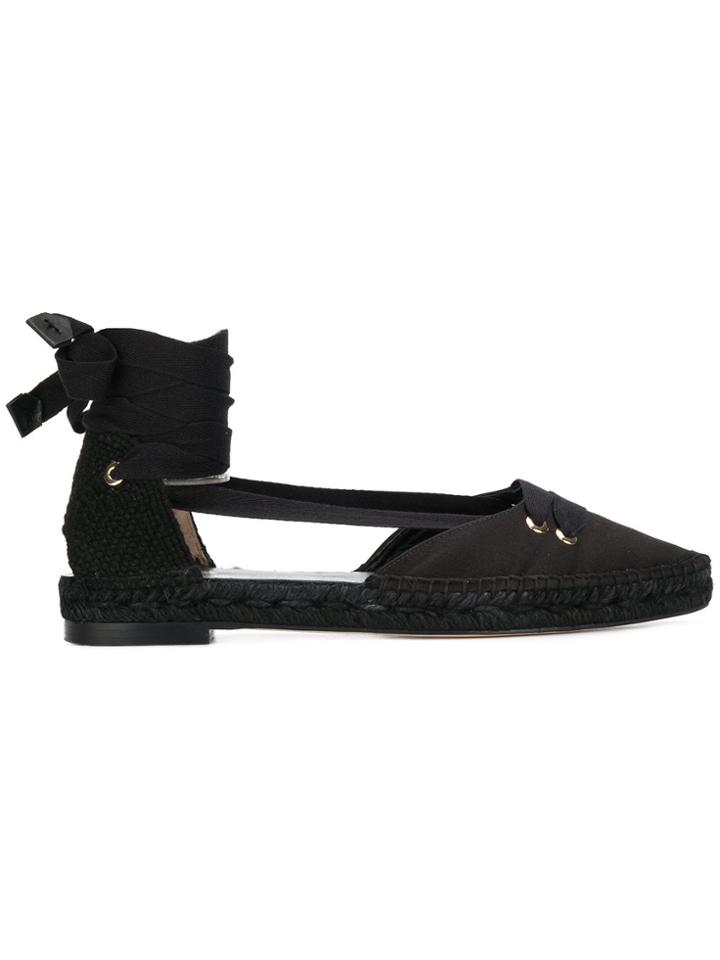 Castañer Tie Around Espadrilles - Black