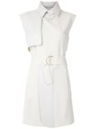Gloria Coelho Belted Gilet - White