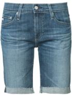 Ag Jeans - Nikki Relaxed Shorts - Women - Cotton/polyurethane/lyocell - 26, Blue, Cotton/polyurethane/lyocell