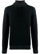 Roberto Collina Ribbed Roll Neck Sweater - Black