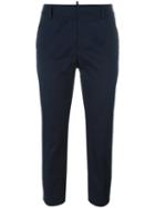 Dsquared2 Slim Cropped Trousers, Women's, Size: 42, Blue, Polyester/cotton/spandex/elastane