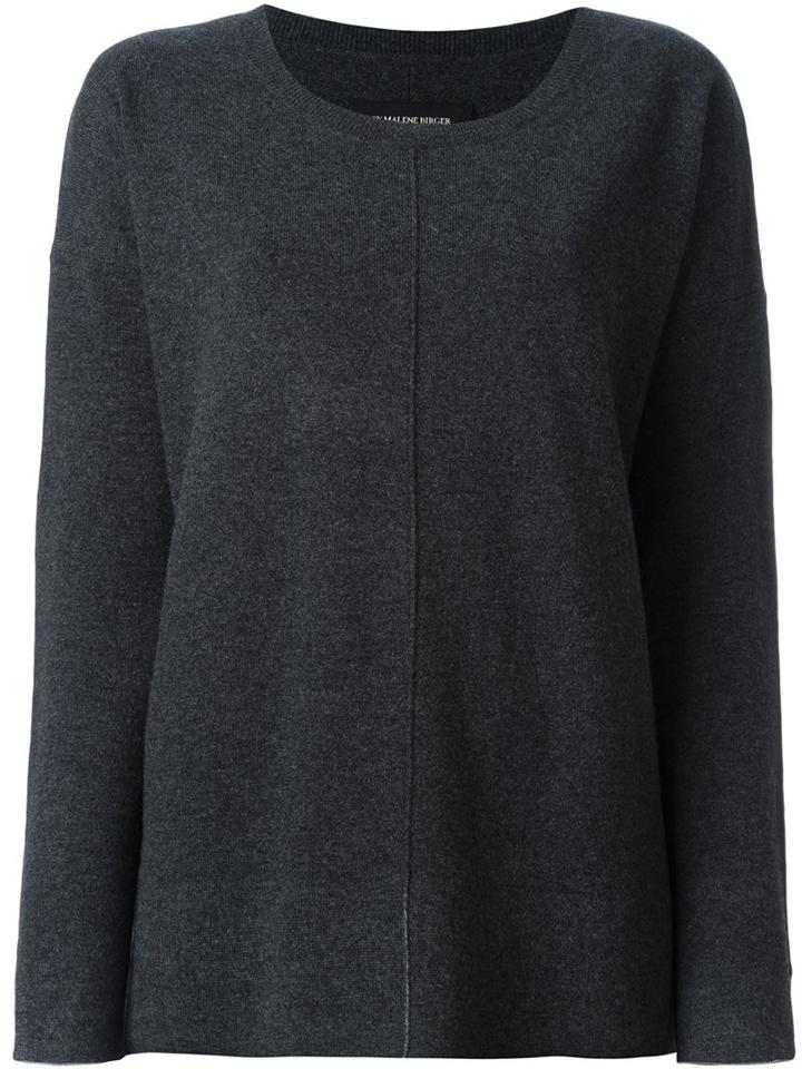 By Malene Birger Exposed Seam Jumper, Women's, Size: Small, Grey, Cashmere/wool