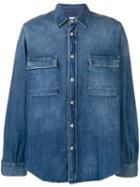 President's Flap Pocket Denim Shirt - Blue