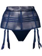 Parah Cage-lined Suspenders - Blue