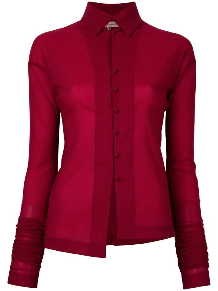 Romeo Gigli Pre-owned Elongated Sleeves Shirt - Red