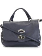 Zanellato Postina Baby Crossbody Bag, Women's, Blue, Leather