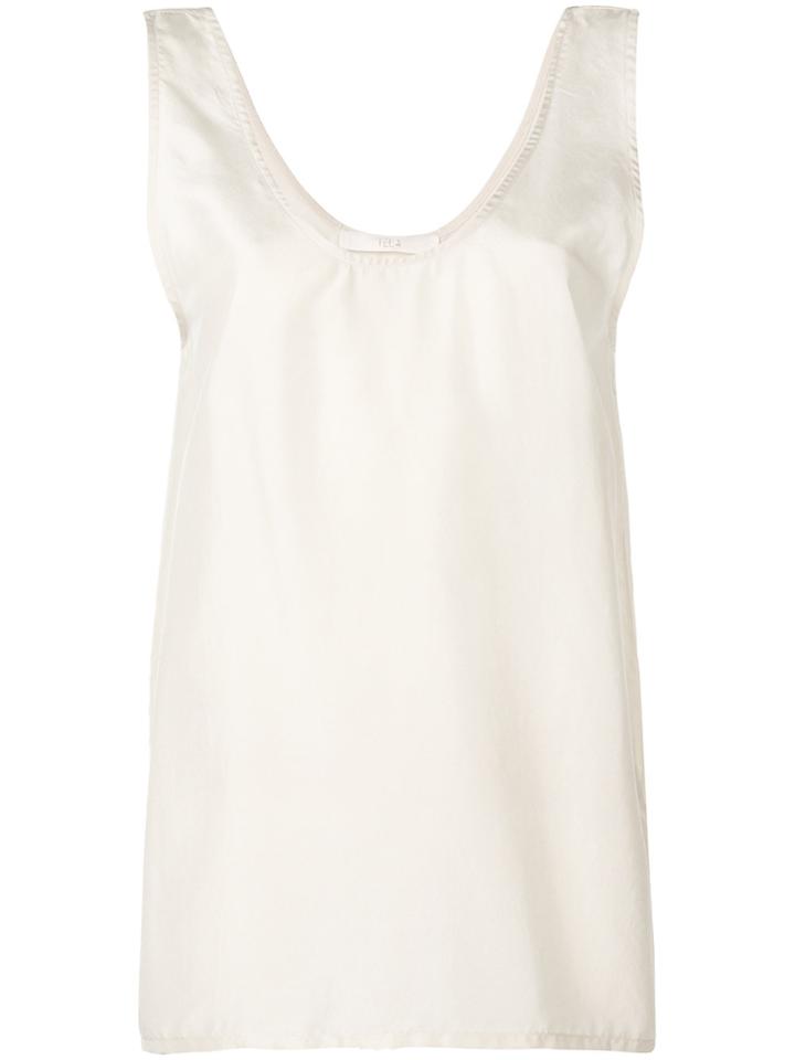 Tela Dip-hem Tank Top - Nude & Neutrals