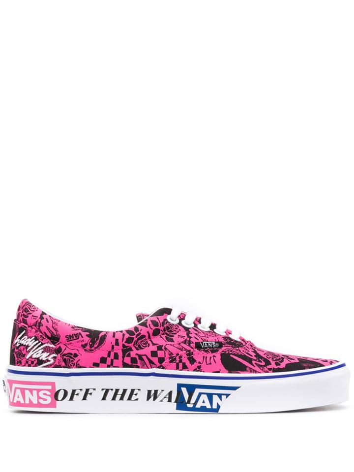Vans Rose Print Sneakers - Pink